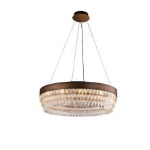Villa Fashion Round Clear Crystal Ceiling Bubble Glass Led Chandelier